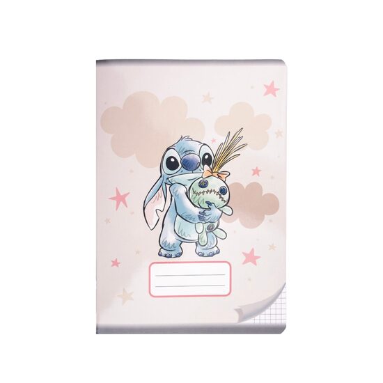 STITCH rūtiņu burtnīca A5, 16 lapas, ar stingriem kartona vākiem, bēša